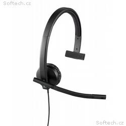Logitech UC Corded Mono USB Headset H570e (Leather