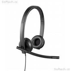 Logitech UC Corded Stereo USB Headset H570e (Leath