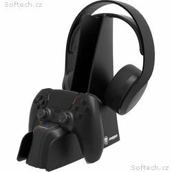 SnakeByte nabíječka 2v1 Dual Charge & Headset Stan