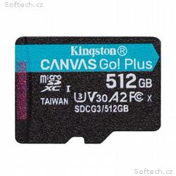 Kingston Canvas Go Plus A2, Micro SDXC, 512GB, UHS