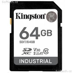 Kingston paměťová karta 64GB Industriální SDHC UHS