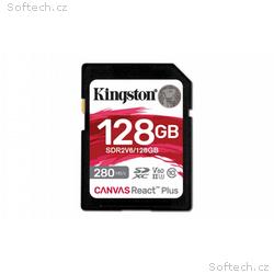 Kingston paměťová karta 128GB Canvas React Plus SD