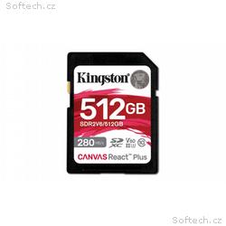 Kingston paměťová karta 512GB Canvas React Plus SD