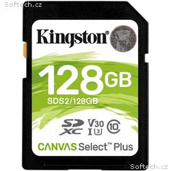Kingston paměťová karta 128GB Canvas Select Plus S