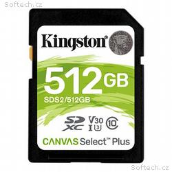 Kingston paměťová karta 512GB Canvas Select Plus S