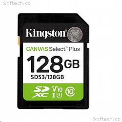 Kingston paměťová karta 128GB Canvas Select Plus G