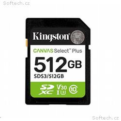 Kingston paměťová karta 512GB Canvas Select Plus G