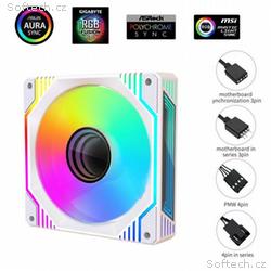 1stCOOL AURA EVO Mirror ARGB PWM ventilátor 12cm b