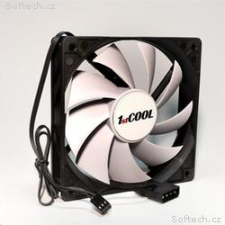 1stCOOL SILENT 12cm ventilátor Black, White 3pin, 