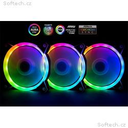 1stCOOL KIT AURA EVO 1 ARGB, 3x Dual Ring 120mm ve