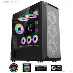 1stCOOL MiddleTower Wind Storm Black, E-ATX, USB3.