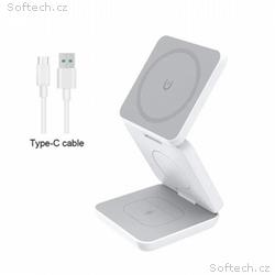 1stCOOL Qi bezdrôtová skladacia nabíjačka 3v1, Mag