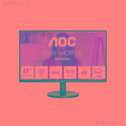 AOC, U27B3A, 27", IPS, 4K UHD, 60Hz, 4ms, Black, 3