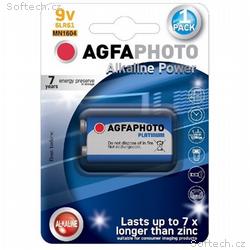 AgfaPhoto Power alkalická batéria 9V, blister 1ks 