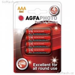 AgfaPhoto zinková batéria 1.5V, R03, AAA, blister 