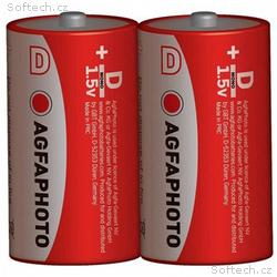 AgfaPhoto zinková batéria 1.5V, R20, D, shrink 2ks