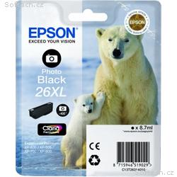 Epson Singlepack Photo Black 26XL Claria Prem Ink