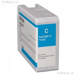 Epson atrament ColorWorks C6500, C6000 cyan 80ml