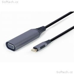 Gembird adaptér USB-C (M) na VGA (F), 0.15m kábel,