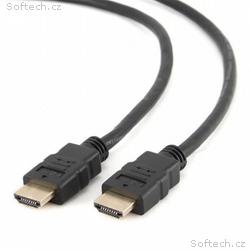 Gembird kábel HDMI High speed (M - M), pozlátené k