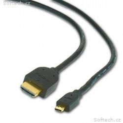Gembird kábel HDMI (M) na micro HDMI (M), 3m, čier