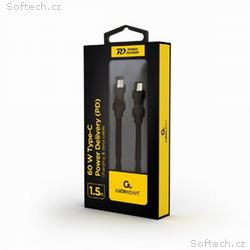 Gembird kábel USB-C (M) na USB-C (M), nabíjací, sy