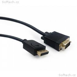 Gembird kábel DisplayPort (M) na VGA (M), 1.8 m, č