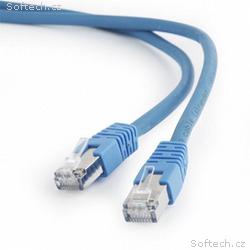 Gembird patch kábel S, FTP Cat. 6A LSZH, 1 m, modr