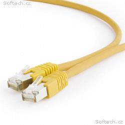 Gembird patch kábel S, FTP Cat. 6A LSZH, 0.25 m, ž