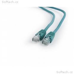 Gembird patch kábel Cat6 UTP, 0.25 m, zelený