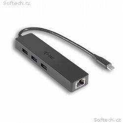 i-tec USB 3.1 Type C SLIM HUB 3 Port + Gigabit Eth