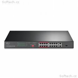 TP-Link TL-SL1218P Switch 16x 10, 100Mbps PoE+ 2x 