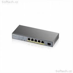 Zyxel GS1350-6HP, 6 Port managed CCTV PoE switch, 