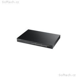 ZyXEL GS1900-24HP, 24p (24Gigabit RJ45 + 2 SFP,), 