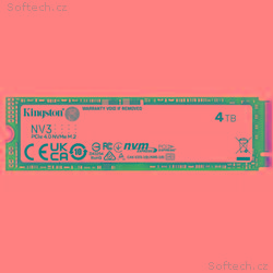 Kingston SSD 4000GB NV3 NVMe™ PCIe M.2 2280 (ctení