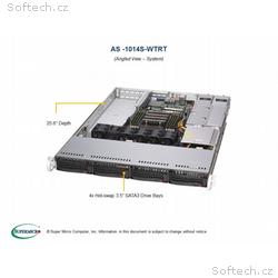 SUPERMICRO A+ Server 1U 1x SP3, 8x DDR4, 4x 3,5" (