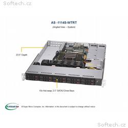 SUPERMICRO A+ Server 1U 1x SP3, 8x DDR4, 10x 2,5" 