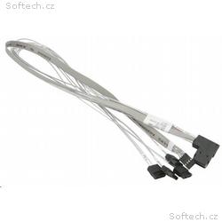 Supermicro MiniSAS to 4 SATA 55, 55, 55, 55cm with