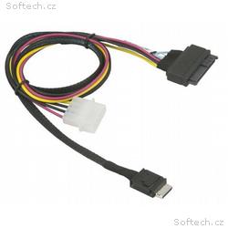 Supermicro 75cm OCuLink to PCIE U.2 with Power Cab