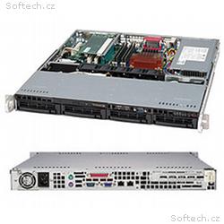 SUPERMICRO 1U chassis 4x 3,5" HS SAS, SATA, 350W (