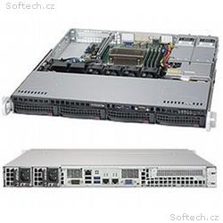 SUPERMICRO 1U chassis 4x 3,5" HS SAS, SATA (12G), 