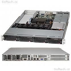 SUPERMICRO 1U chassis 4x 3,5" HS SAS, SATA, 2x500W