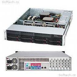 SUPERMICRO 2U chassis 8x 3,5" HS SAS3, SATA, 2x800