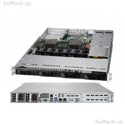 SUPERMICRO 1U chassis 4x 3,5, 2.5" HS SAS, SATA, 2