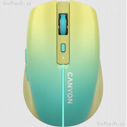 CANYON myš optická bezdrátová MW-44, LED Backlight