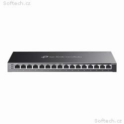 TP-Link SG2016P 16xGb(8xPoE+) 120W smart switch Om