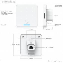 Ubiquiti UA-G3-Flex-W - UniFi Access Reader Flex, 