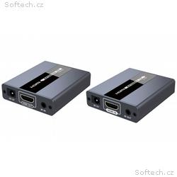 PremiumCord HDMI extender na 120m přes jeden kabel