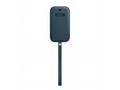 iPhone 12ProMax Leather Sleeve wth MagSafe B.Blue