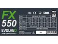 EVOLVEO FX 550, 550W, ATX, 80PLUS 230V EU, Bulk